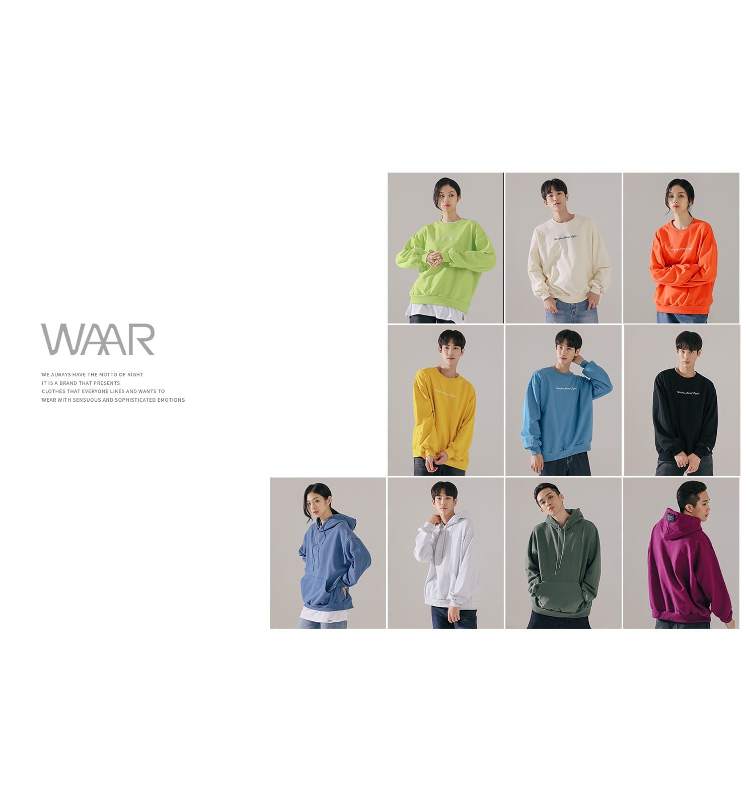 20FW SWEAT COLLECTION